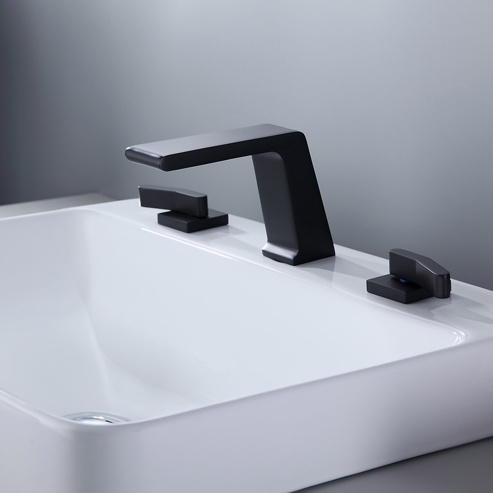 Змішувач для раковини в стилі Модерн Колір - Чорний Матеріал - Латунь SLAVGO 10393