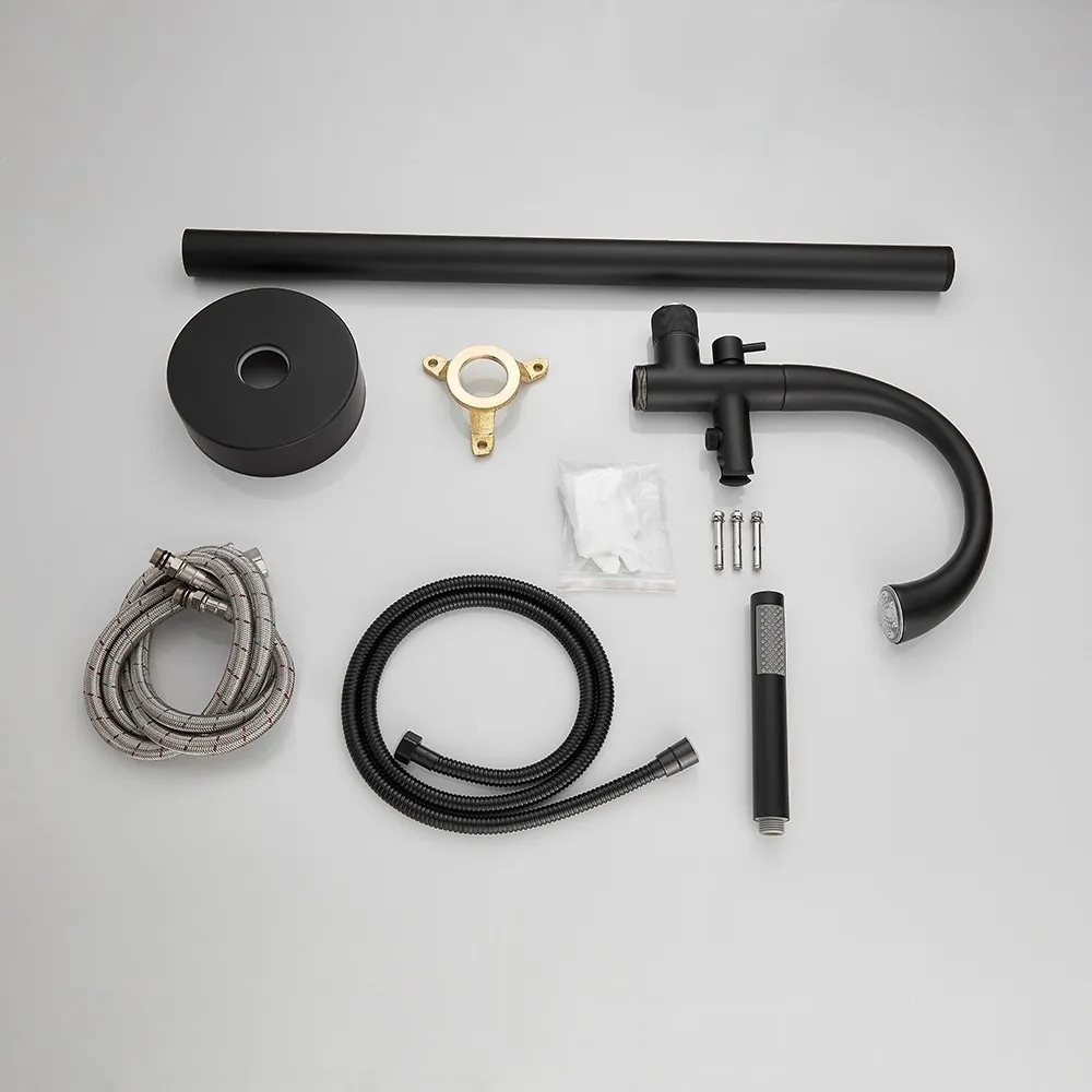 Змішувач для ванни Окремий у стилі Модерн Колір- Чорний SLAVGO 15346