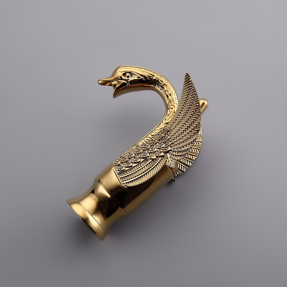 Змішувач для раковини у стилі Традиційний Колір - Золото Матеріал корпусу - Латунь SLAVGO 11108