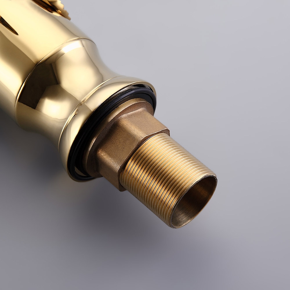 Змішувач для раковини у стилі Традиційний Колір - Золото Матеріал корпусу - Латунь SLAVGO 11108