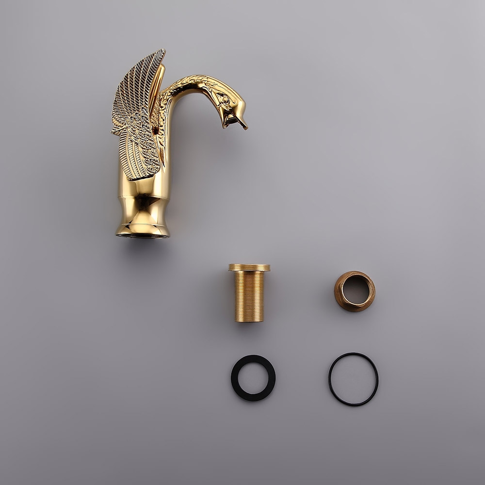 Змішувач для раковини у стилі Традиційний Колір - Золото Матеріал корпусу - Латунь SLAVGO 11108