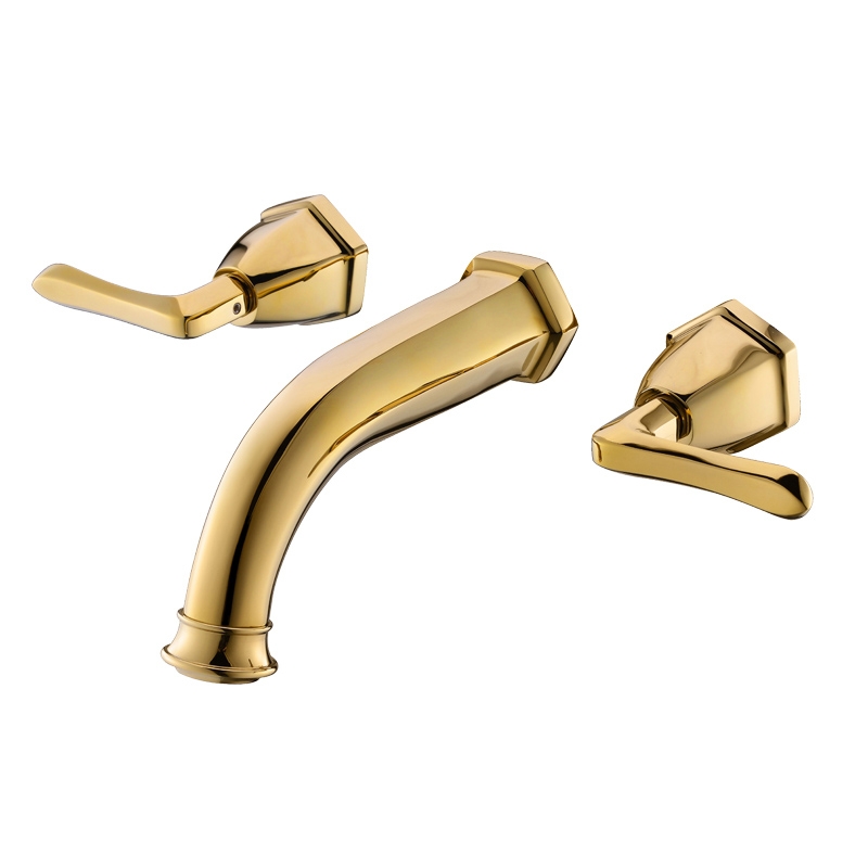 Змішувач для раковини у стилі Традиційний Колір - Золото Матеріал корпусу - Латунь SLAVGO 15104