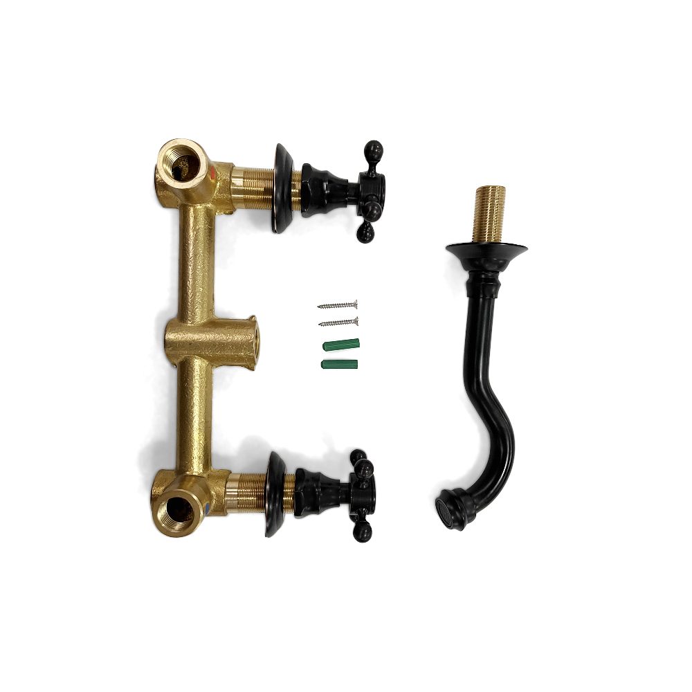 Змішувач для раковини у стилі Традиційний Колір - Антична Чорний Матеріал корпусу - Латунь SLAVGO 10112