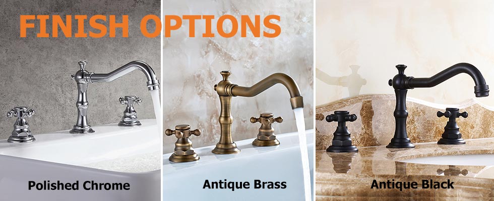 Змішувач для раковини у стилі Традиційний Колір - Антична Латунь Матеріал корпусу - Латунь SLAVGO 11398