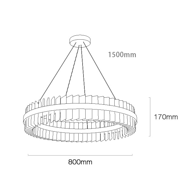 Підвісна люстра TIANA D100