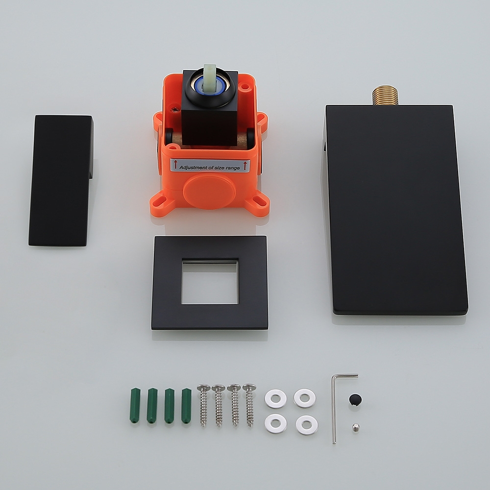 Змішувач для раковини в стилі Модерн Колір - Чорний Матеріал - Латунь SLAVGO 11869