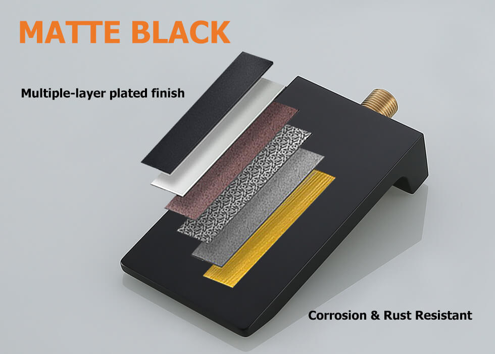 Змішувач для раковини в стилі Модерн Колір - Чорний Матеріал - Латунь SLAVGO 11869