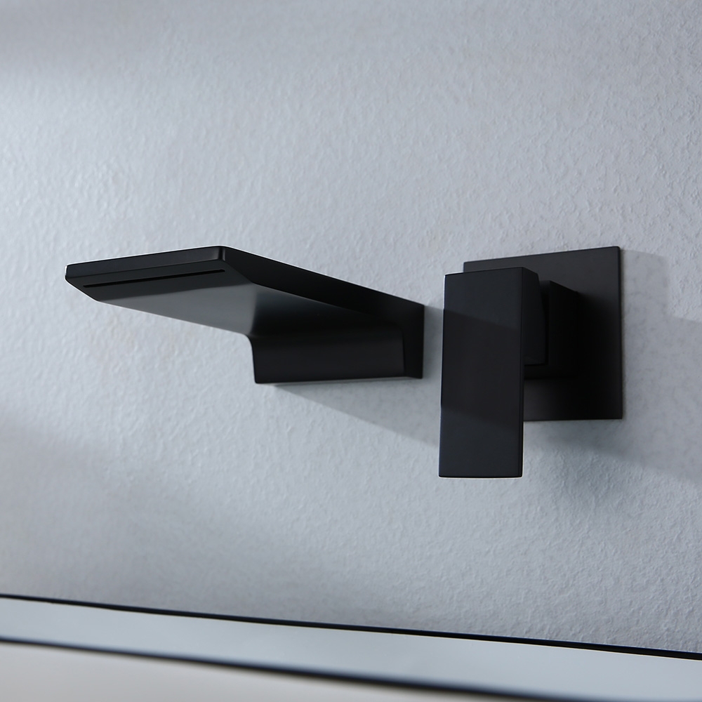 Змішувач для раковини в стилі Модерн Колір - Чорний Матеріал - Латунь SLAVGO 11869