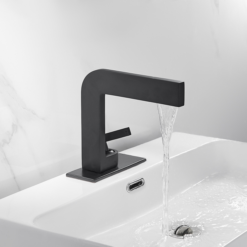 Змішувач для раковини в стилі Модерн Колір - Чорний Матеріал - Латунь SLAVGO 11666