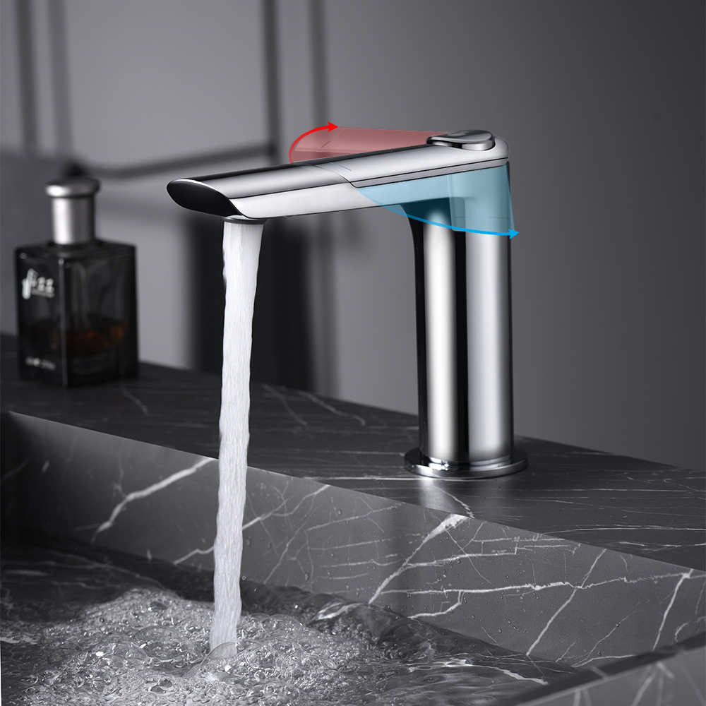 Змішувач для раковини в стилі Модерн Колір - Хром Матеріал - Латунь SLAVGO 41575