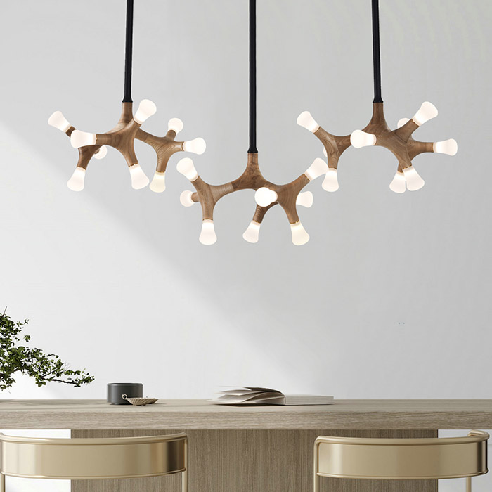 Стельова люстра SANTANA CH D130 Dark brown