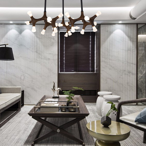 Стельова люстра SANTANA CH D130 Dark brown