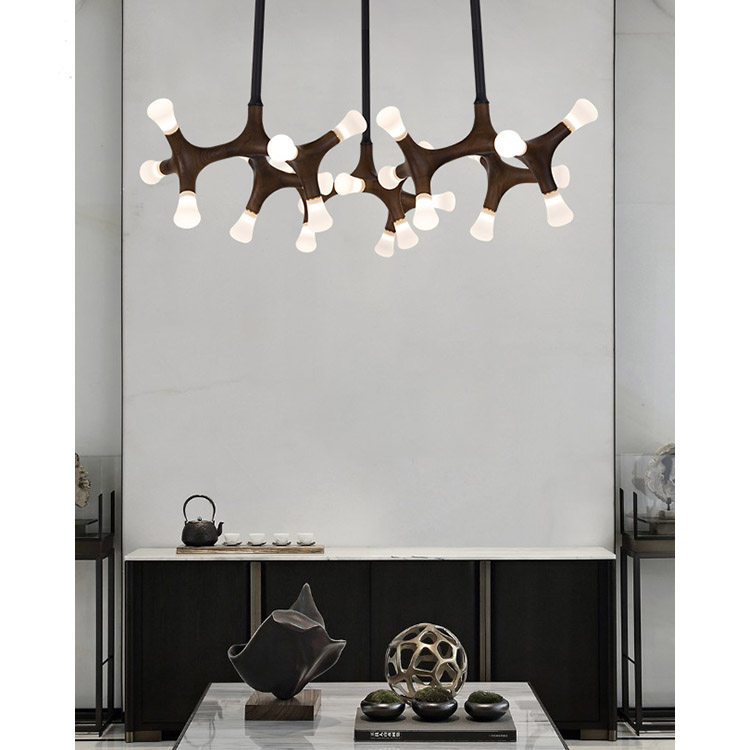 Стельова люстра SANTANA CH D130 Dark brown