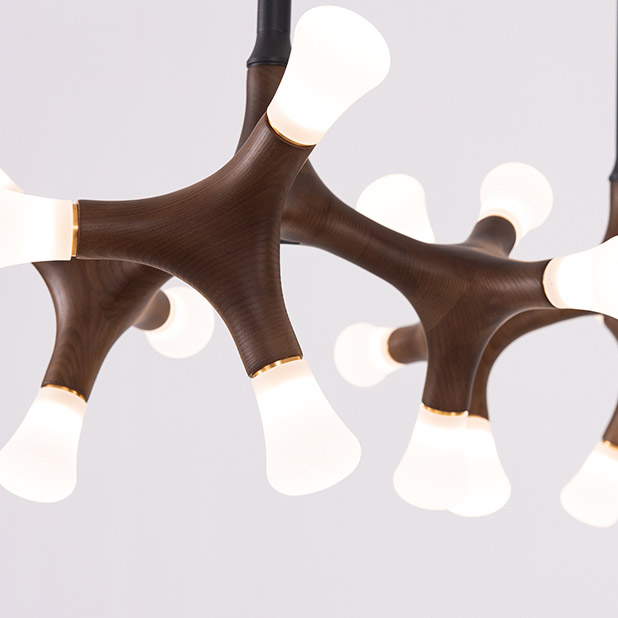 Стельова люстра SANTANA CH D130 Dark brown