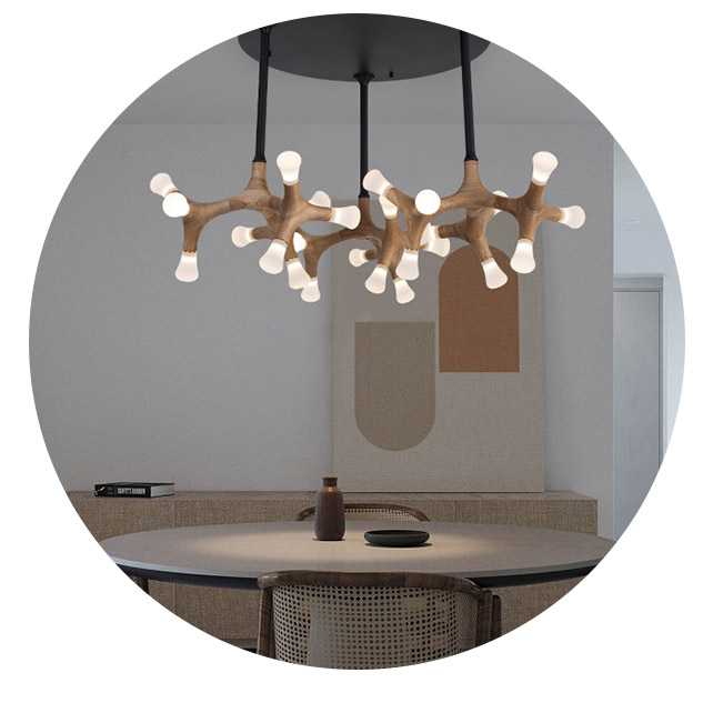 Стельова люстра SANTANA CH D130 Dark brown