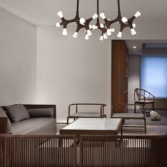 Стельова люстра SANTANA CH D130 Dark brown