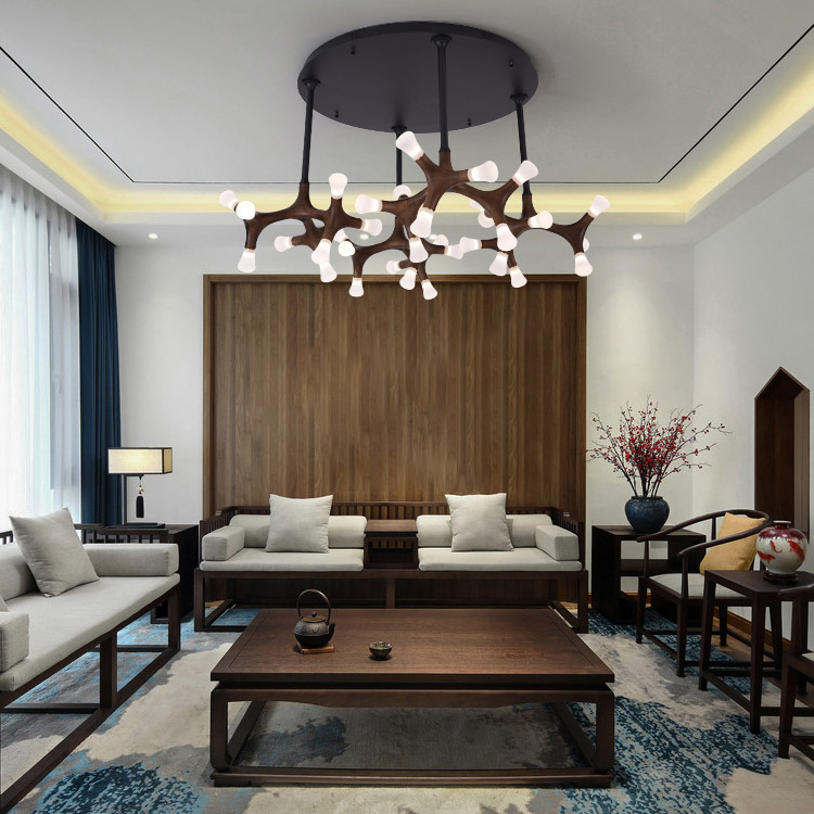 Стельова люстра SANTANA CH D130 Dark brown