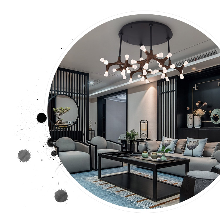 Стельова люстра SANTANA CH D130 Dark brown