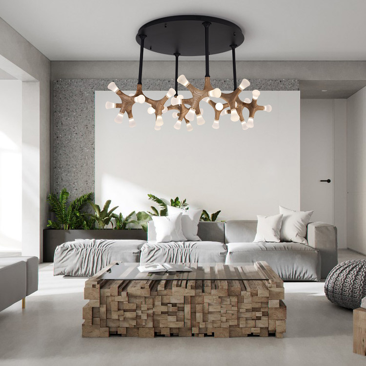 Стельова люстра SANTANA CH D130 Dark brown