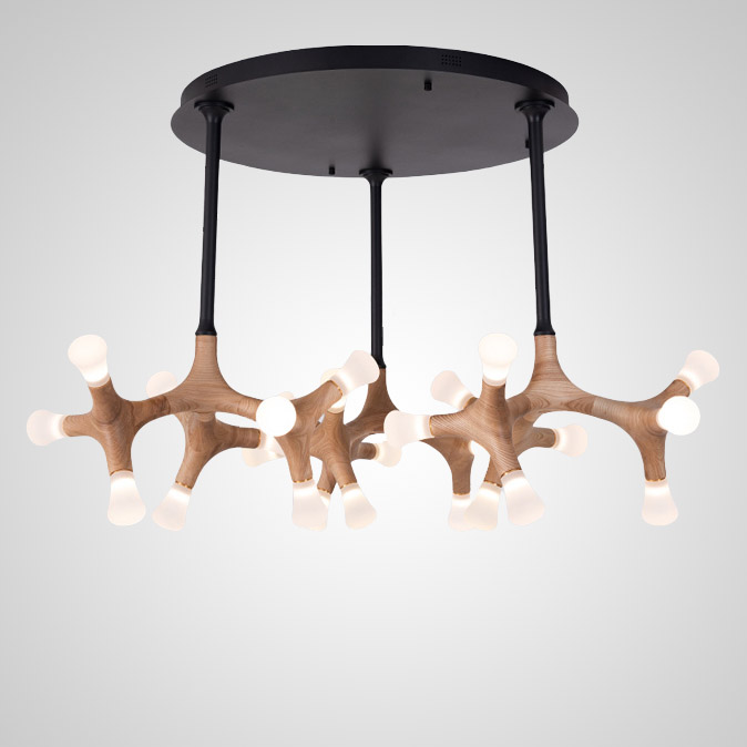 Стельова люстра SANTANA CH D130 Dark brown