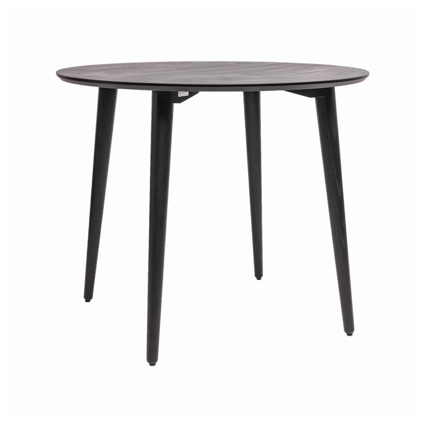 Стіл Dan d-90 HPL Arpa 3408 Losa / чорний