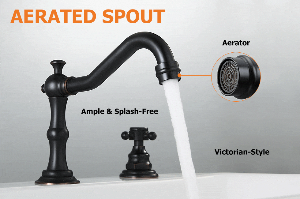 Змішувач для раковини у стилі Традиційний Колір - Антична Чорний Матеріал корпусу - Латунь SLAVGO 11435