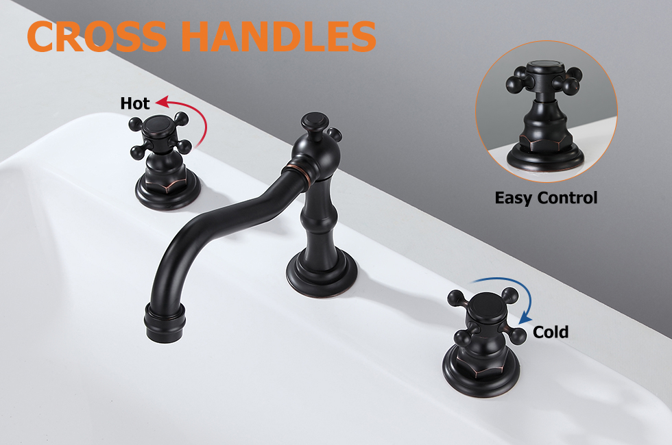 Змішувач для раковини у стилі Традиційний Колір - Антична Чорний Матеріал корпусу - Латунь SLAVGO 11435