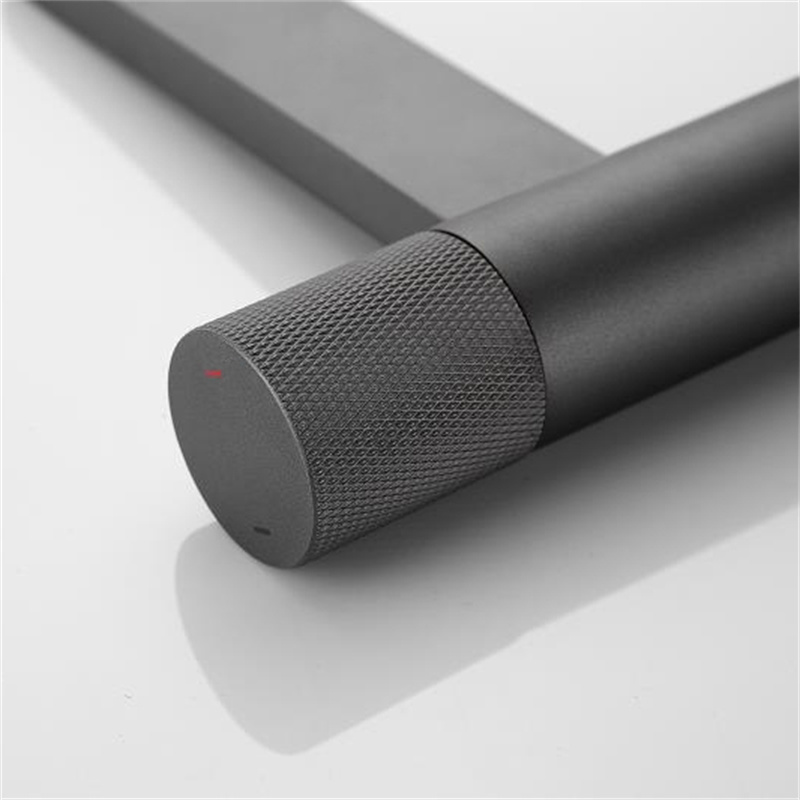 Змішувач для раковини в стилі Модерн Колір - Сірий Матеріал - Латунь SLAVGO 12888