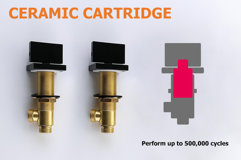 Змішувач для раковини в стилі Модерн Колір - Чорний Матеріал - Латунь SLAVGO 12205