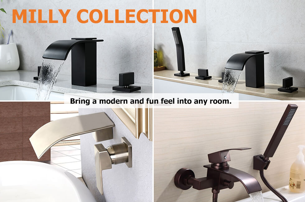 Змішувач для раковини в стилі Модерн Колір - Чорний Матеріал - Латунь SLAVGO 12205