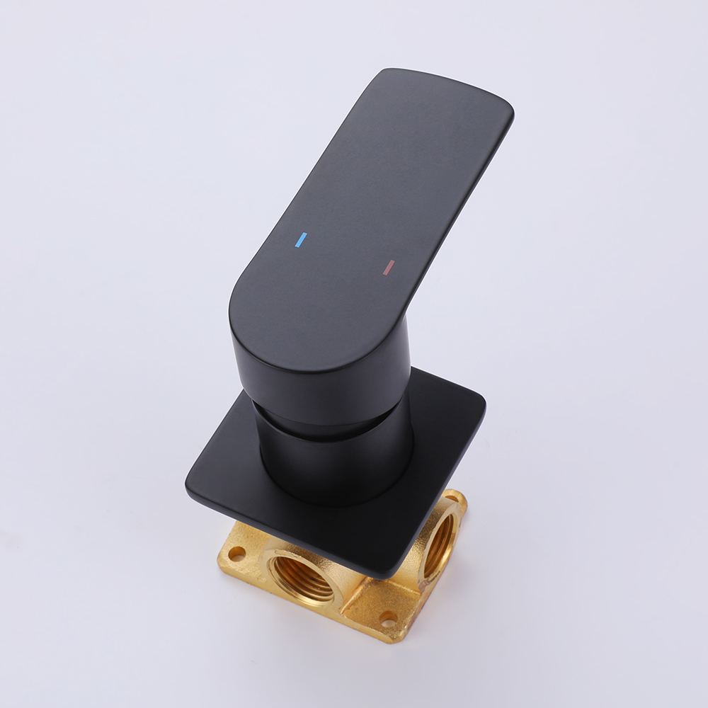 Змішувач для раковини в стилі Модерн Колір - Чорний Матеріал - Латунь SLAVGO 12844