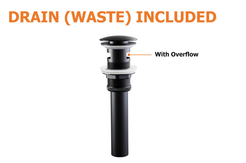 Змішувач для раковини в стилі Модерн Колір - Чорний Матеріал - Латунь SLAVGO 12903