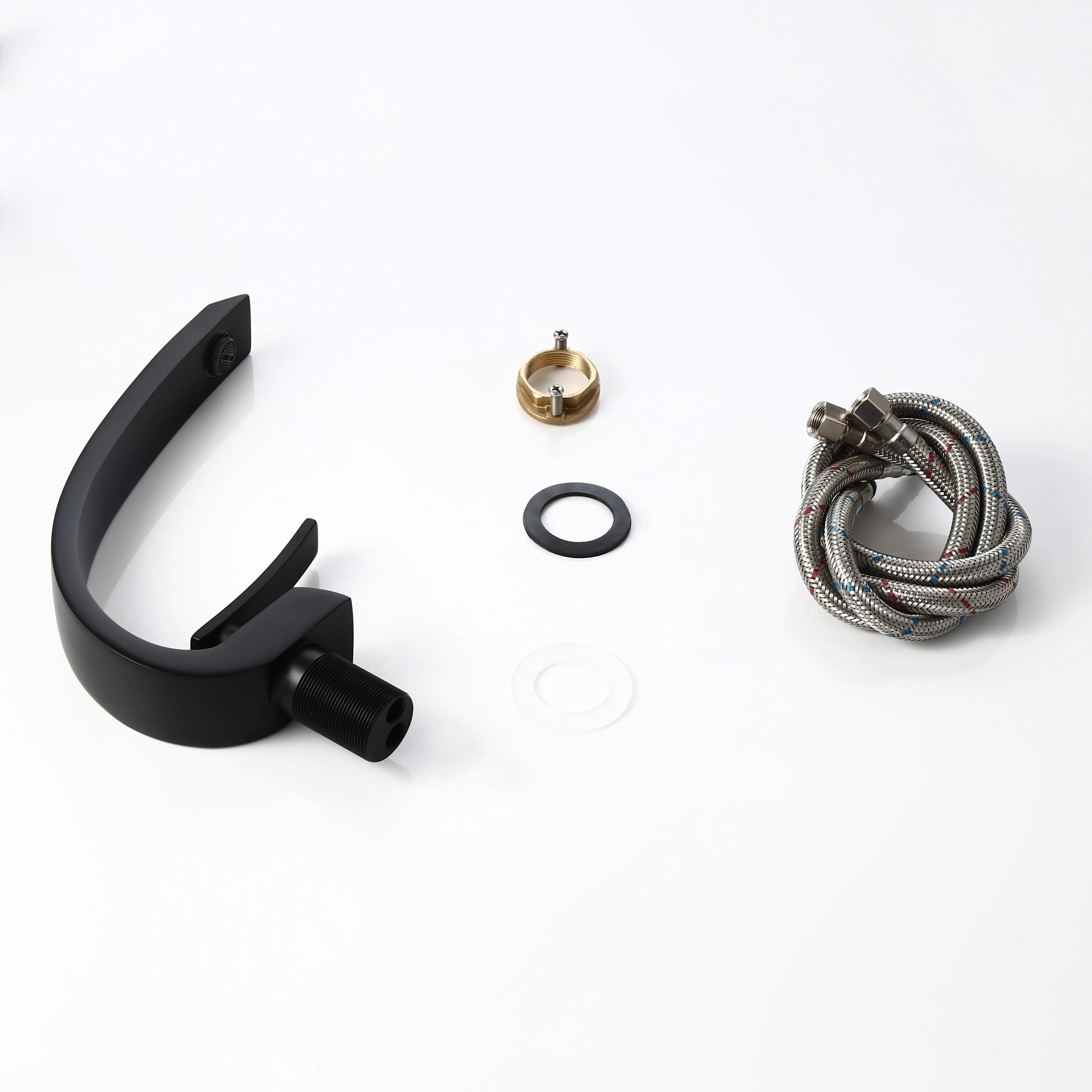 Змішувач для раковини в стилі Модерн Колір - Чорний Матеріал - Латунь SLAVGO 12903