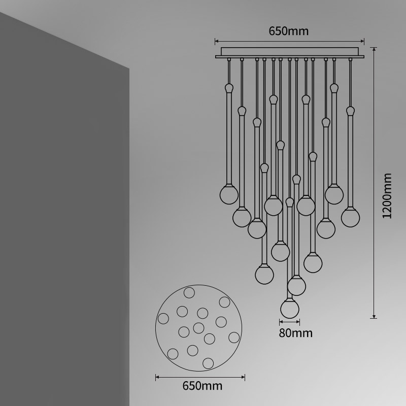 Підвісний світильник BAST MORE L13 Планка